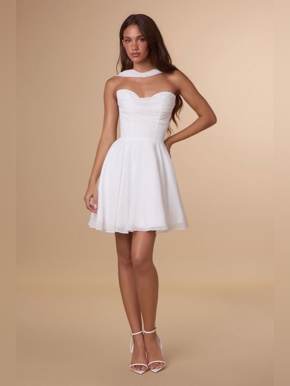 Ladivine T709 Off White Dress – Size Small – Brand New